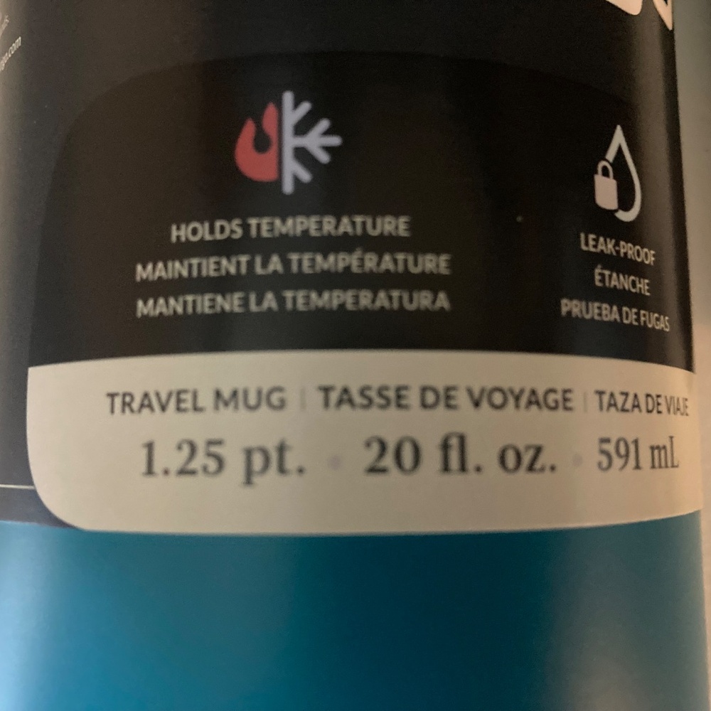 New Travel Mug Contigo Turquoise Blue - Picture 5 of 6